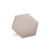 Rebel of Styles Textile Parement Hexagon de luxe Velours Crème