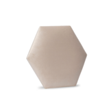 Rebel of Styles Luxury Textile Wall Panel Hexagon Crème Velvet
