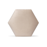 Rebel of Styles Luxury Textiel Wandpaneel Hexagon Crème Fluweel