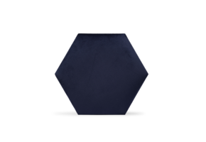 Luxury Velvet Textile Hexagon Blue