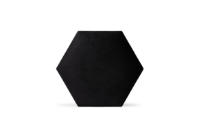 Luxury Velvet Textile Hexagon Black