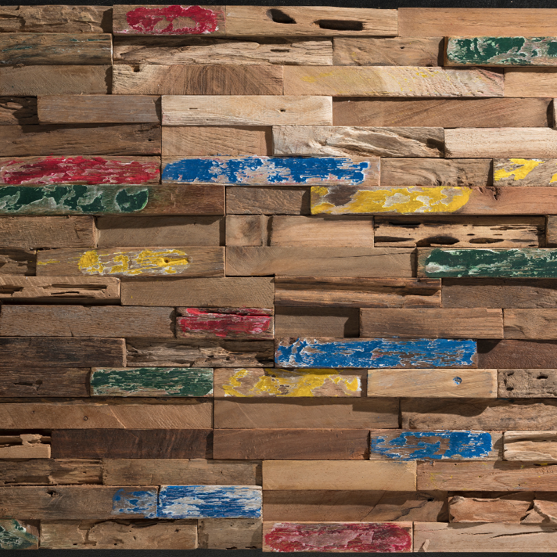 Plaquette de Parement en bois 3D UltraWood Teak Boat