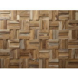 UltraWood Teak Cubic - Plaquette de Parement en bois 3D