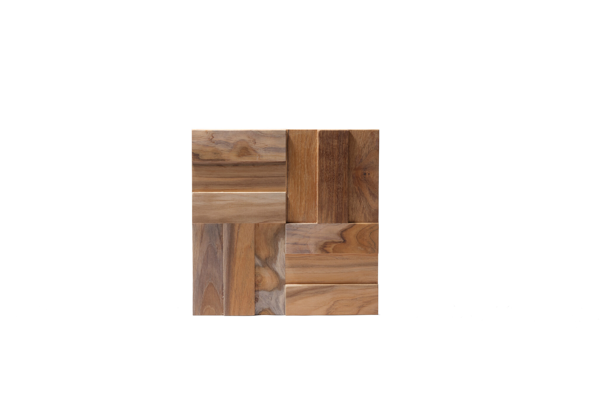 Houtstrip 3D UltraWood Teak Cubic 3D Woodpanel