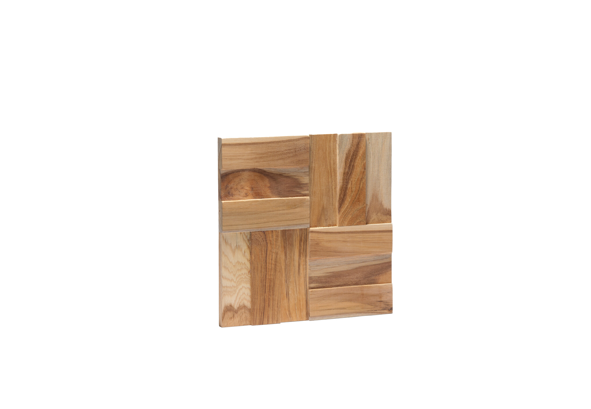 Houtstrip 3D UltraWood Teak Cubic 3D Woodpanel