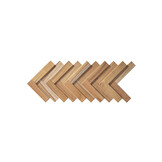 UltraWood Teak Herringbone - 3D Houten Wandpanelen
