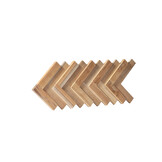 UltraWood Teak Herringbone - 3D Houten Wandpanelen