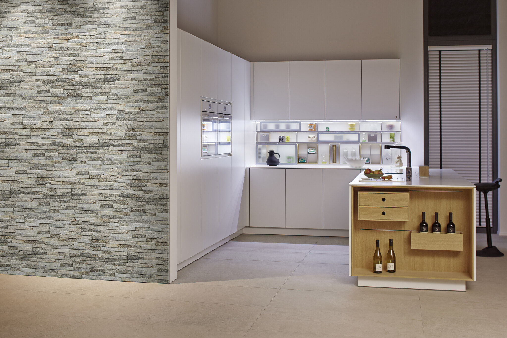 UltraStrong Bologna Beige Mix Stone Effect Porcelain Wall Tile