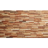 Ultrastrong Colorado Teak Stone Effect Porcelain Wall Tile 4D