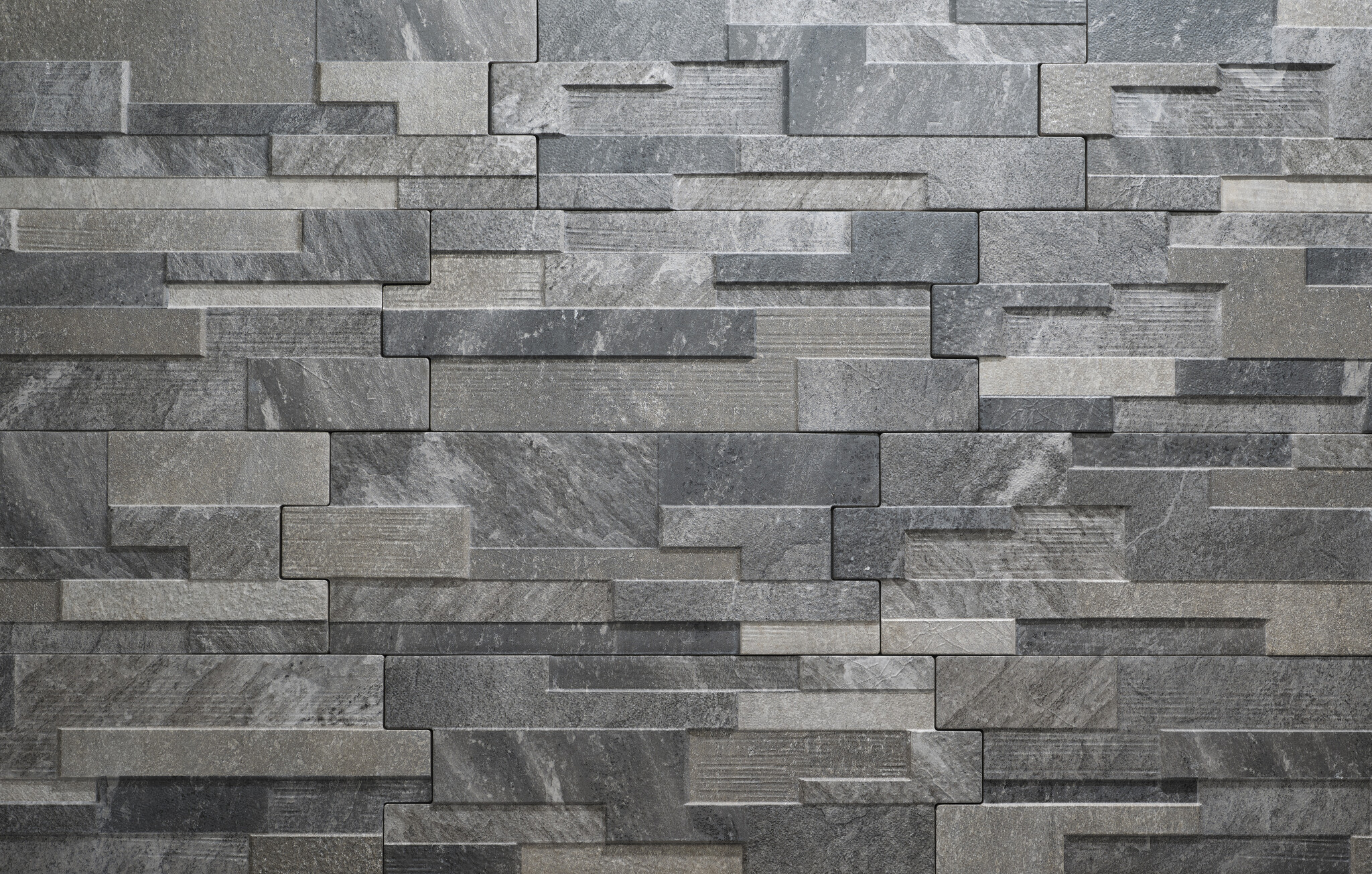 Ultrastrong Linari Stone Effect Porcelain Wall Tile Anthracite 4D