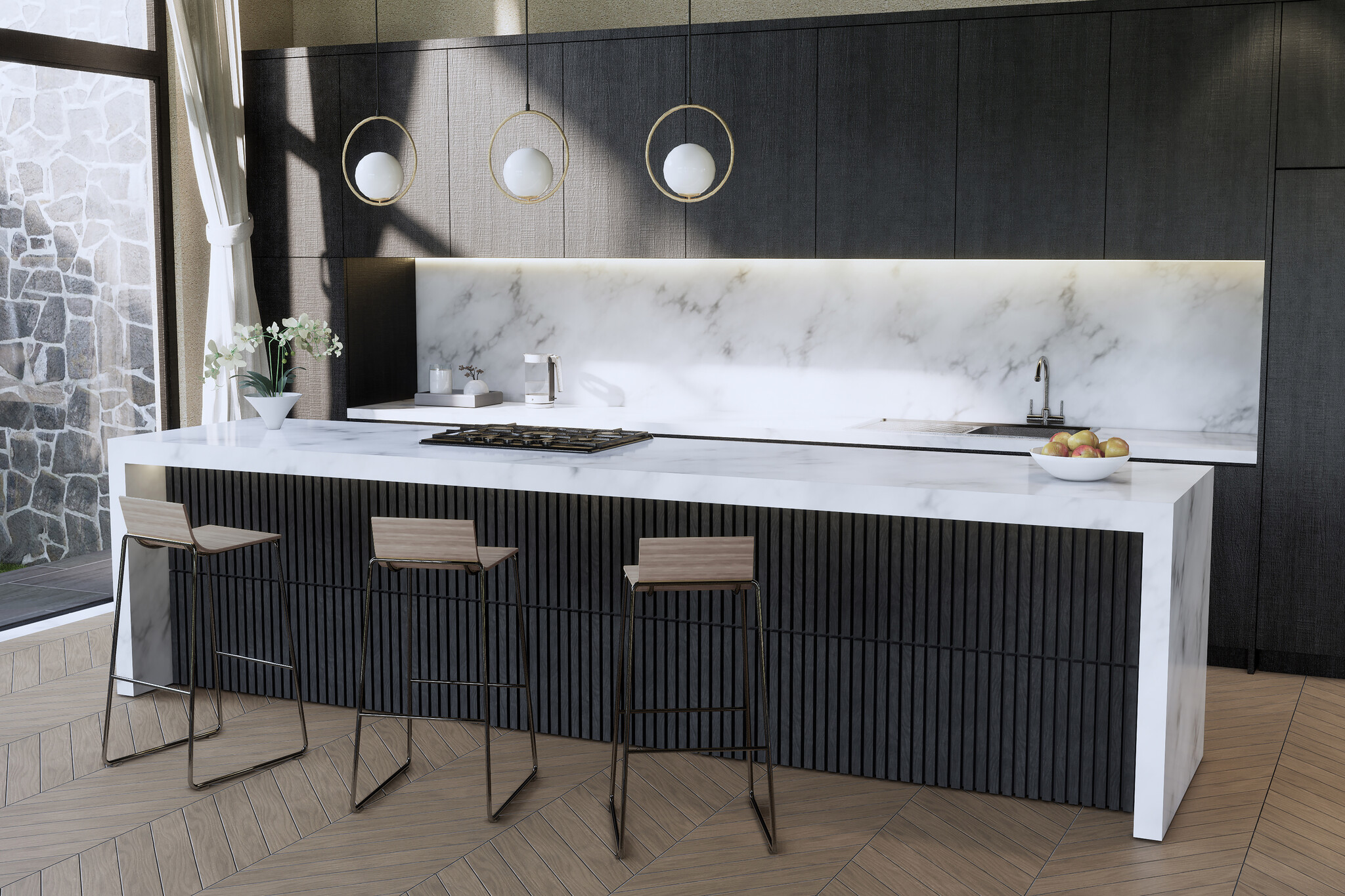 UltrAcoustic Tile Anthracite (6 panelen per doos) - 3D Wandpanelen
