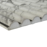 UltraLight Linari Round Marble White HD Printed - EPS 3D Wandpanelen