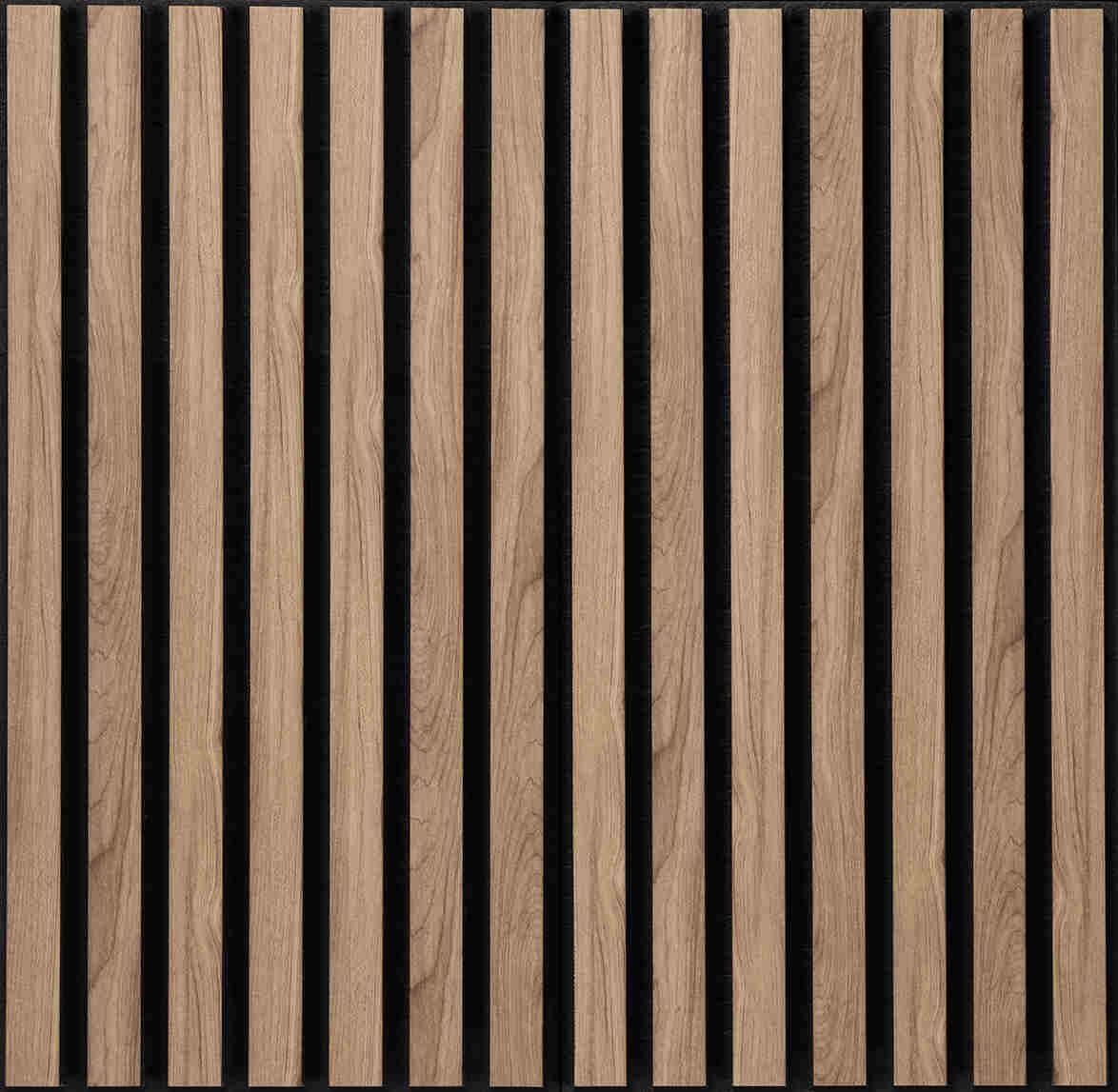 UltrAcoustic Tile Walnut (6 panelen per doos) - 3D Wandpanelen