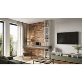 UltraWood Teak Bologna - Panneaux muraux en bois 3D