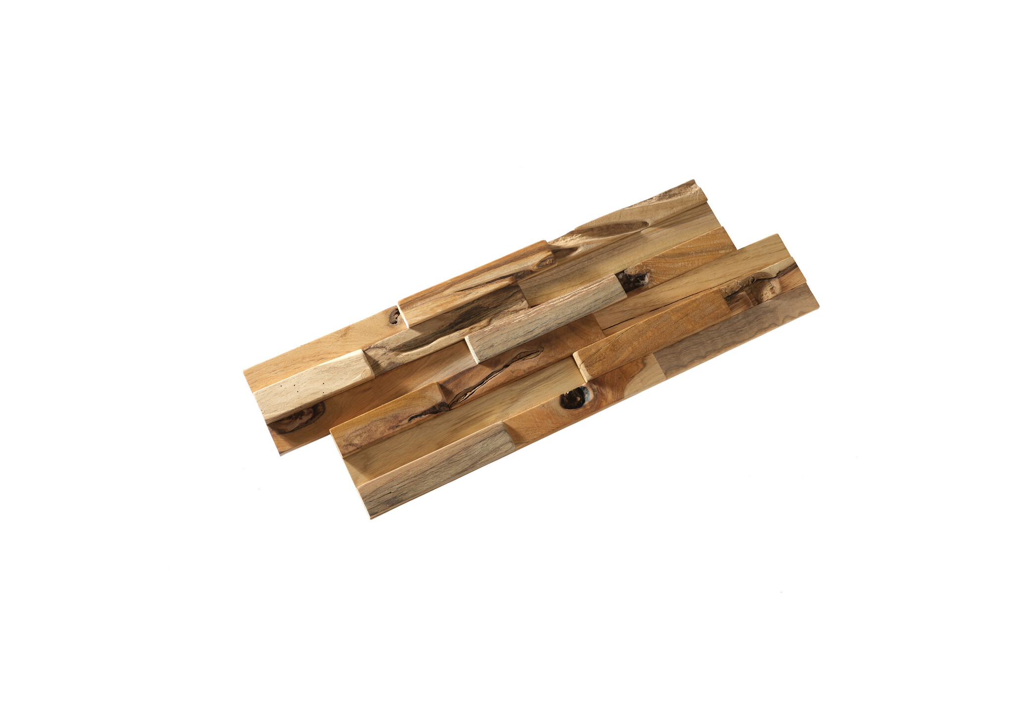 UltraWood Teak Bologna - Panneaux muraux en bois 3D