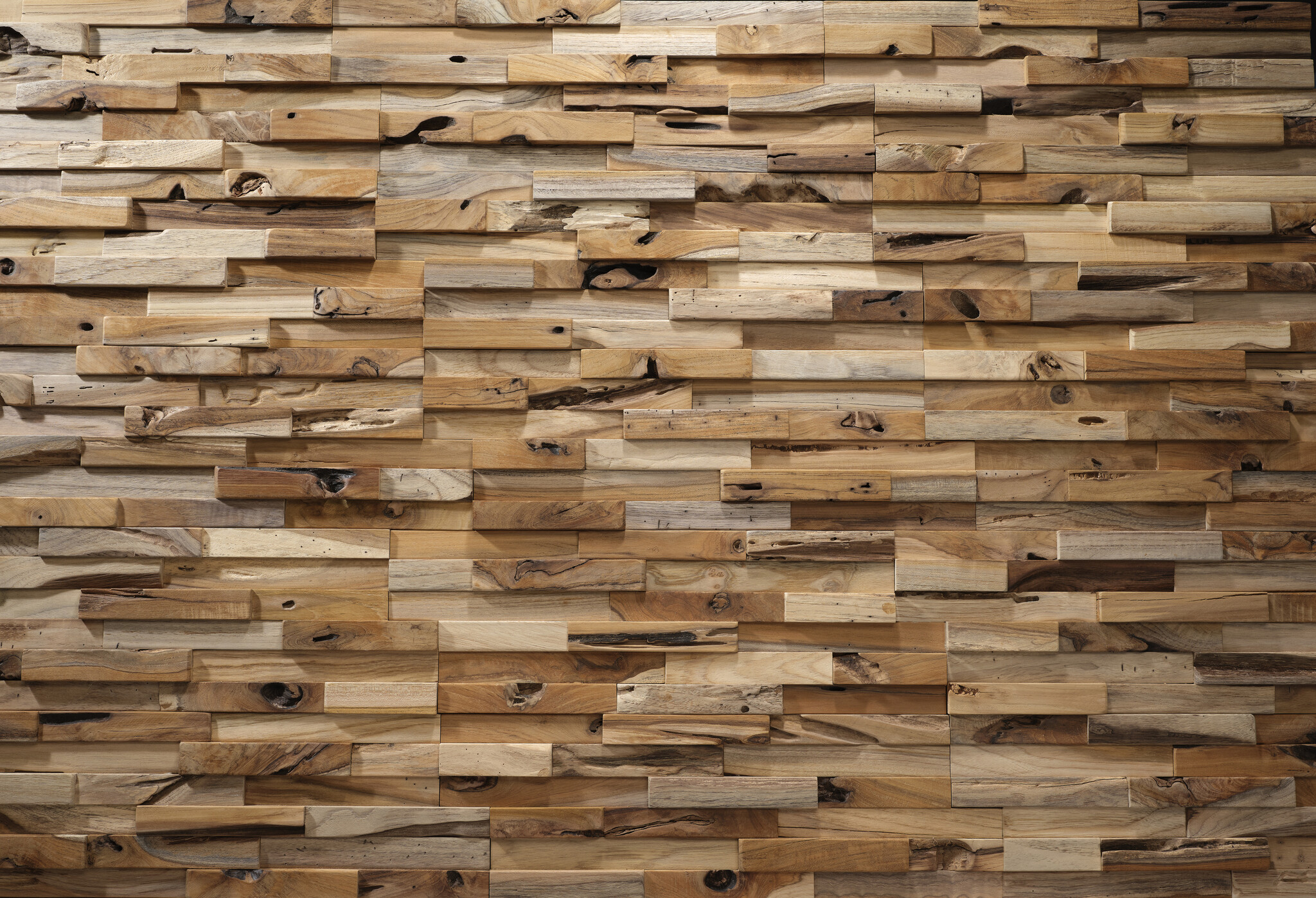 UltraWood Teak Bologna - 3D wooden wall panels