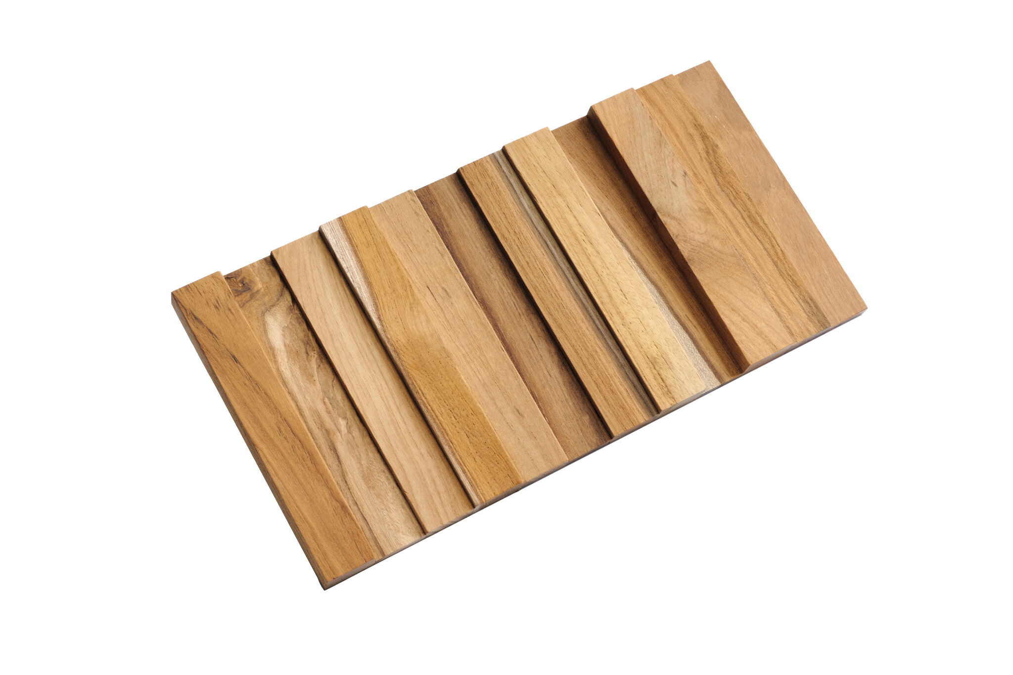 UltraWood Teak Vertical - 3D Wooden Wall Panels