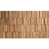 UltraWood Teak Vertical - 3D Holzverblender