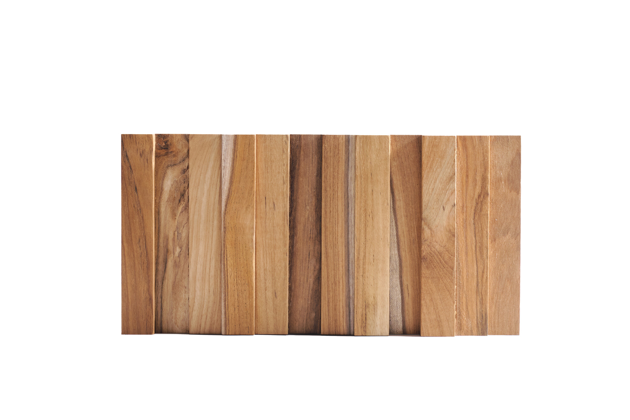 UltraWood Teak Vertical - 3D Houtstrips