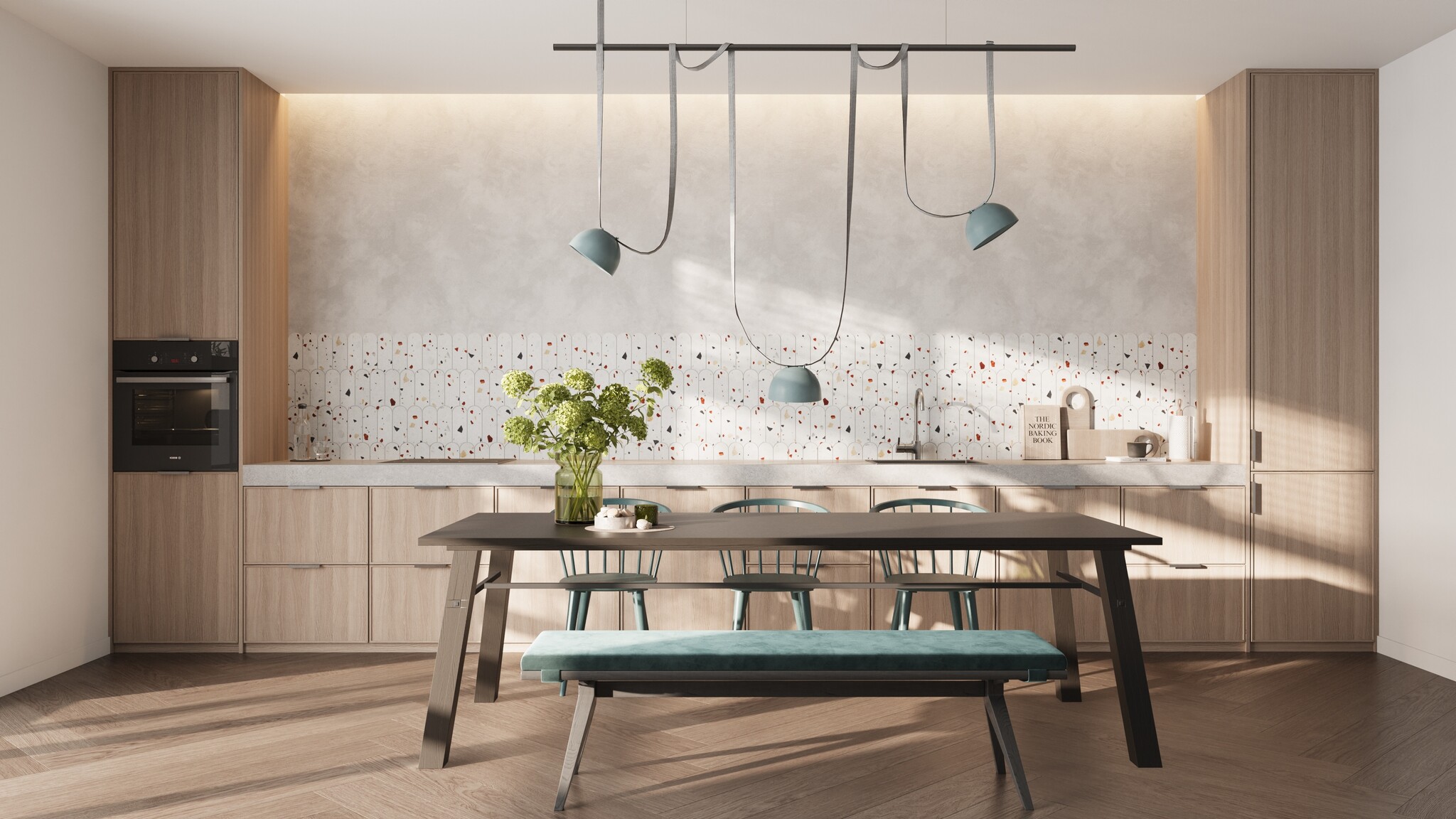 UltraStrong Terrazzo Round White