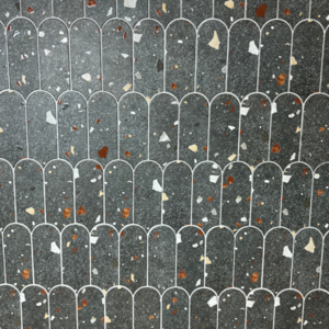 UltraStrong Terrazzo Round Anthracite