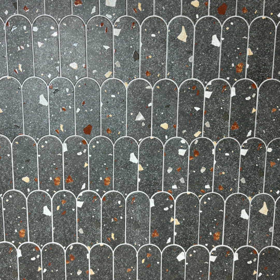 UltraStrong Terrazzo Round Anthracite