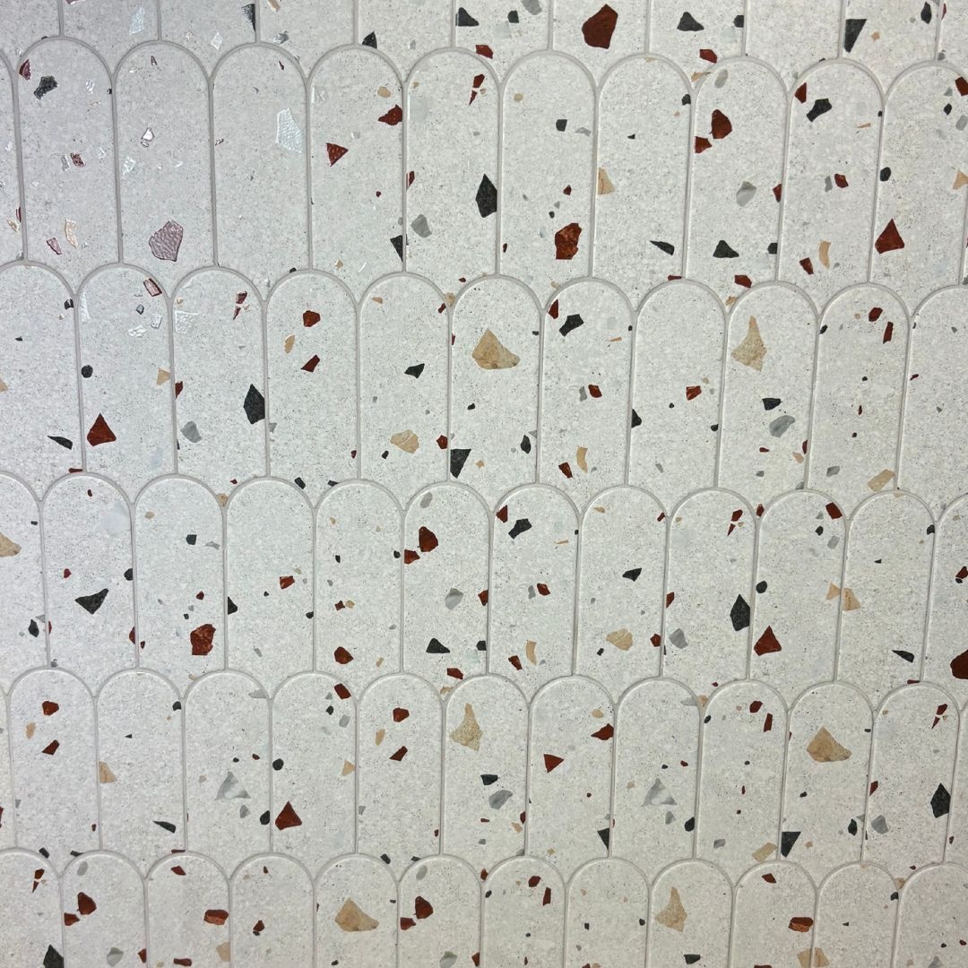 UltraStrong Terrazzo Round White