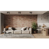 UltraStrong Long Brick Rustic Loft - 3D Steenstrips