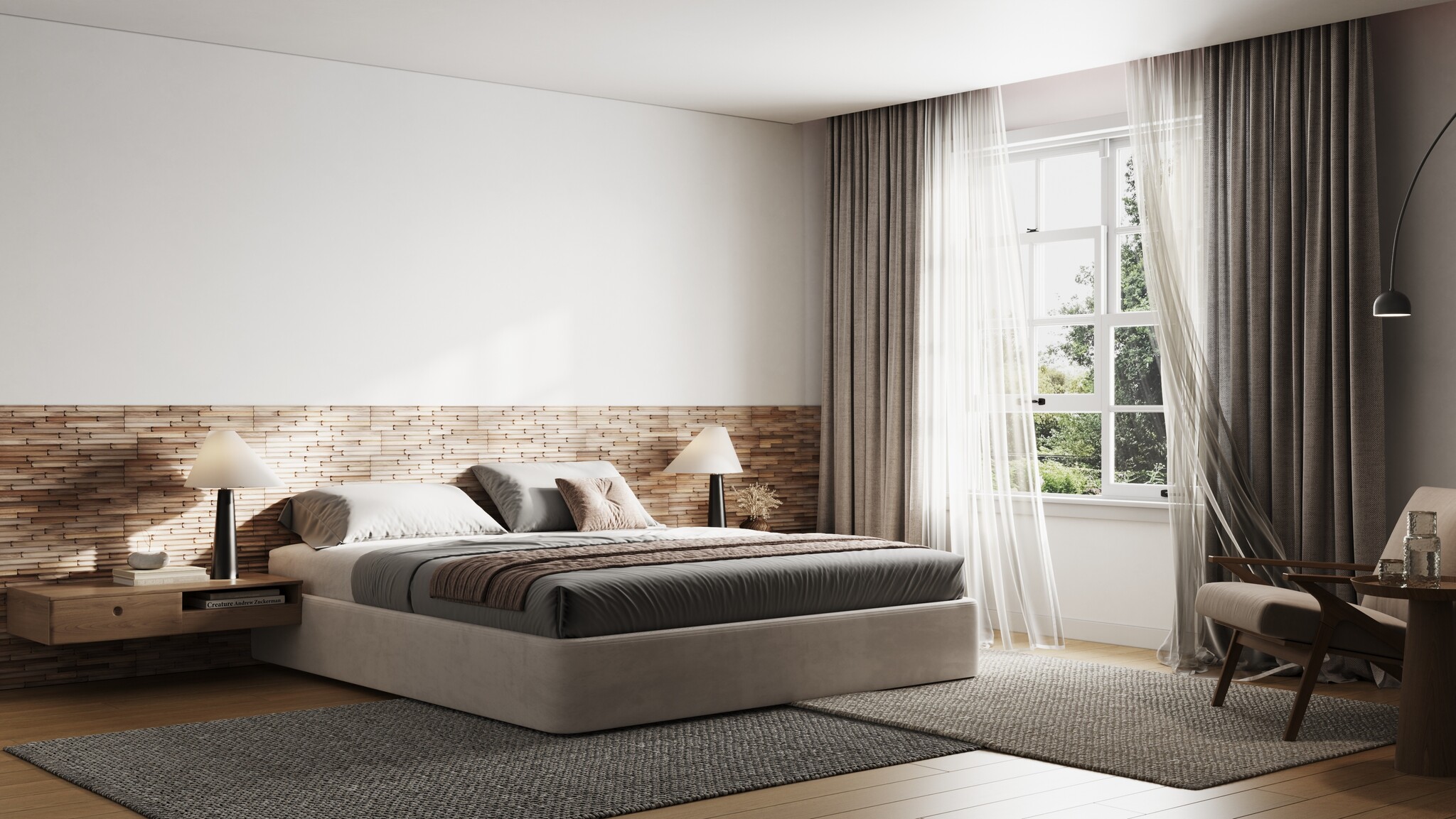 UltraWood Teak Concave Wall panels