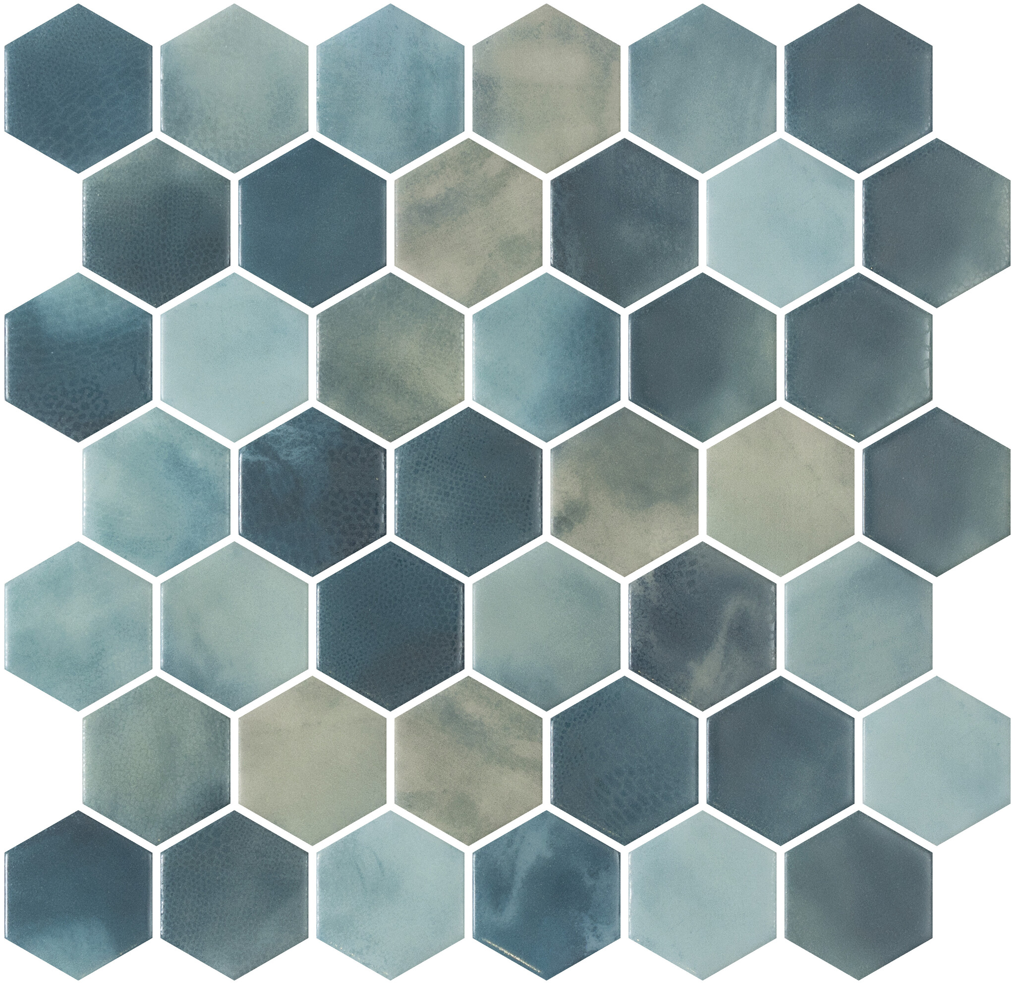 Mosaic Tiles Hex XL Cotto Yadel