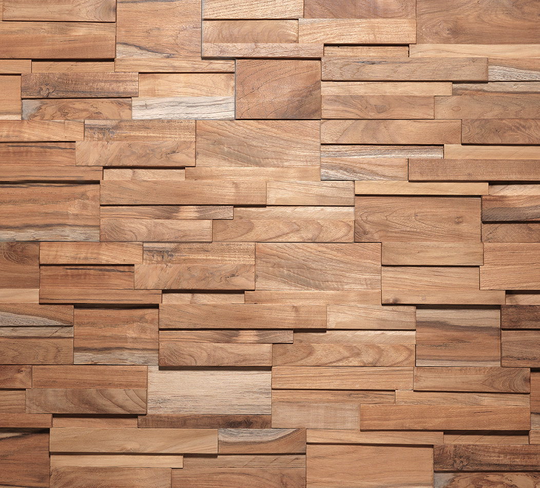 UltraWood Teak Ferrano - 3D Holzverblender