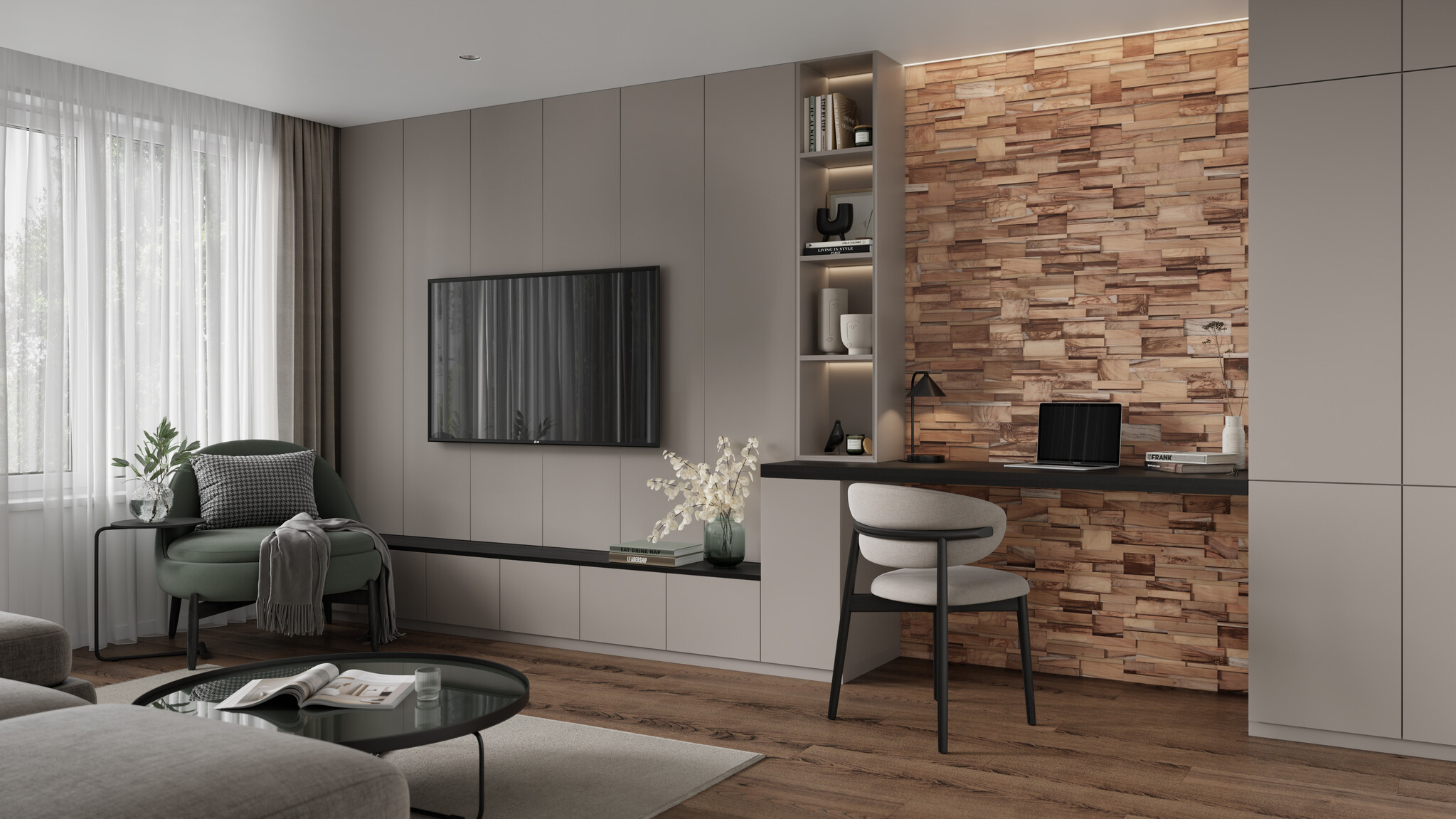 UltraWood Teak Ferrano - 3D Houtstrips