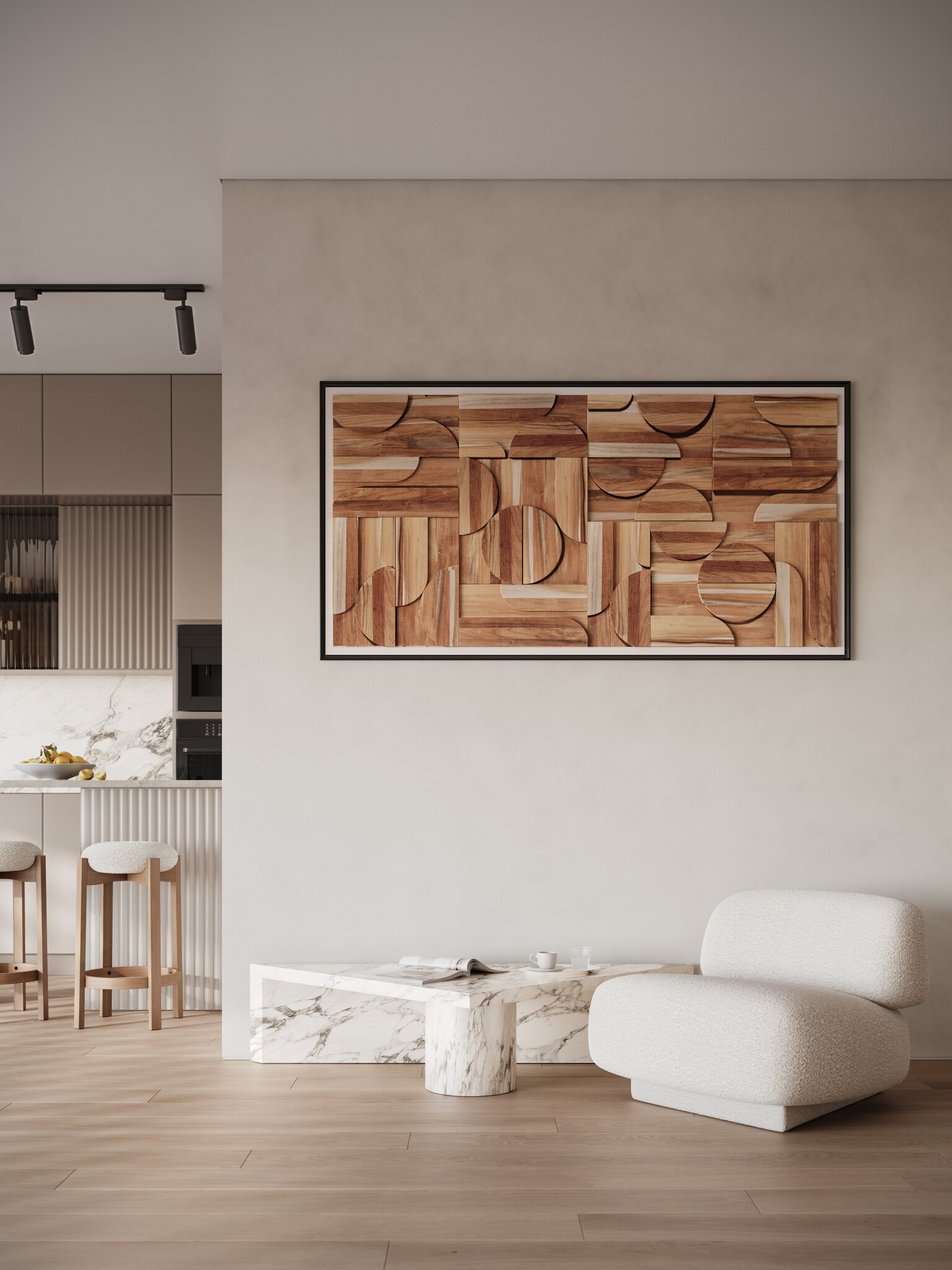 UltraWood Deco Curved - 3D Houten wandpanelen