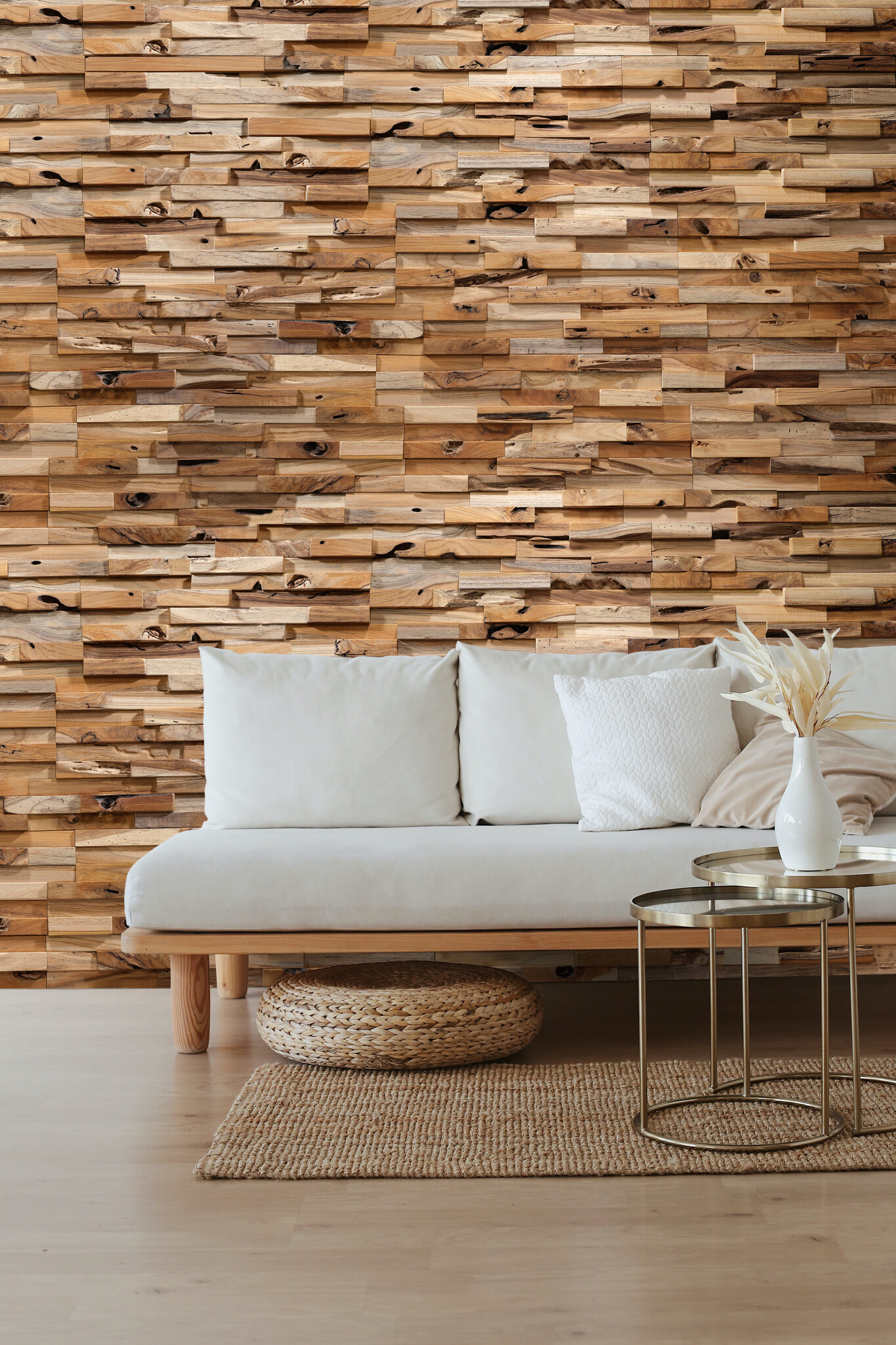 UltraWood Teak Bologna - 3D Holz-Wandpaneele