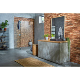 Ultrastrong Colorado Teak Stone Effect Porcelain Wall Tile 4D