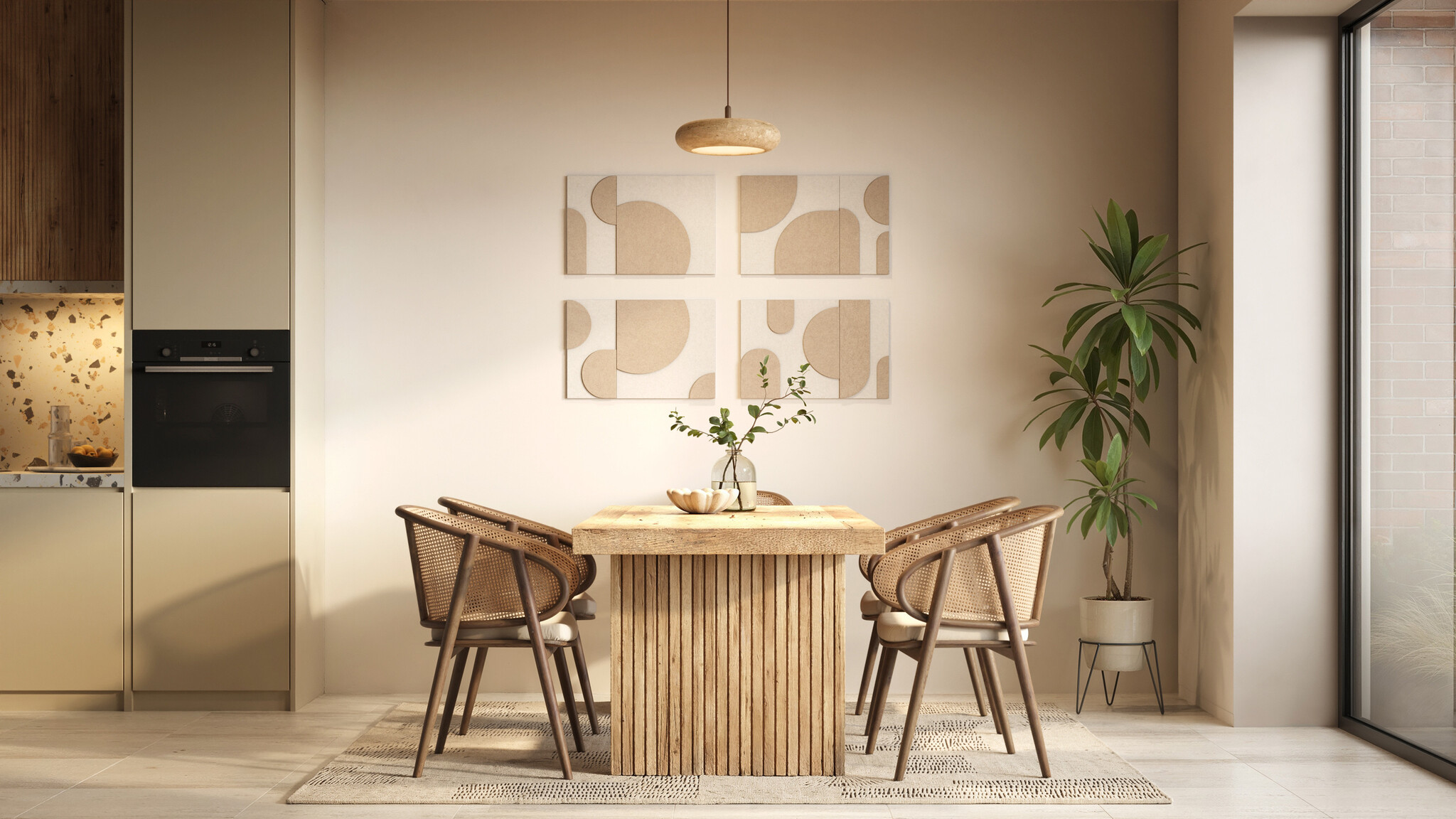 Murafelt Duet - Beige Brown