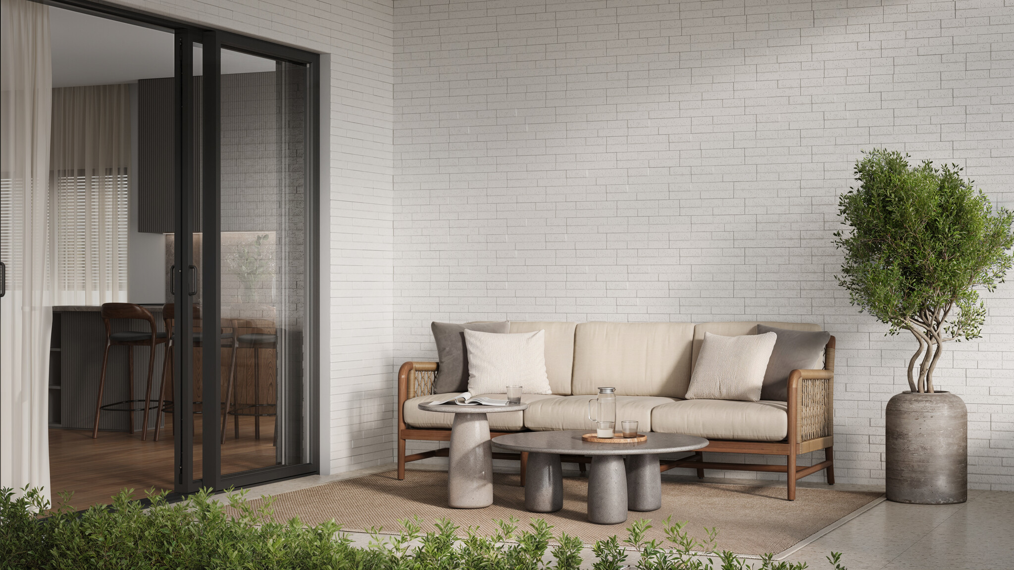 Concrete Long Brick Grey