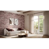 UltraLight Brick Loft Red White HD Coated - EPS Baksteen 3D Wandpanelen