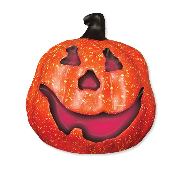 Halloween Pompoen Deluxe met Licht 15cm - Partywinkel.be