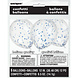 Ballonnen Confetti Blauw 30cm 6st Ballonnen Confetti Blauw 30cm 6st