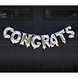 Ballonnen Letter Set Congrats zilver 35cm Ballonnen Letter Set Congrats zilver 35cm