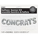 Ballonnen Letter Set Congrats zilver 35cm Ballonnen Letter Set Congrats zilver 35cm