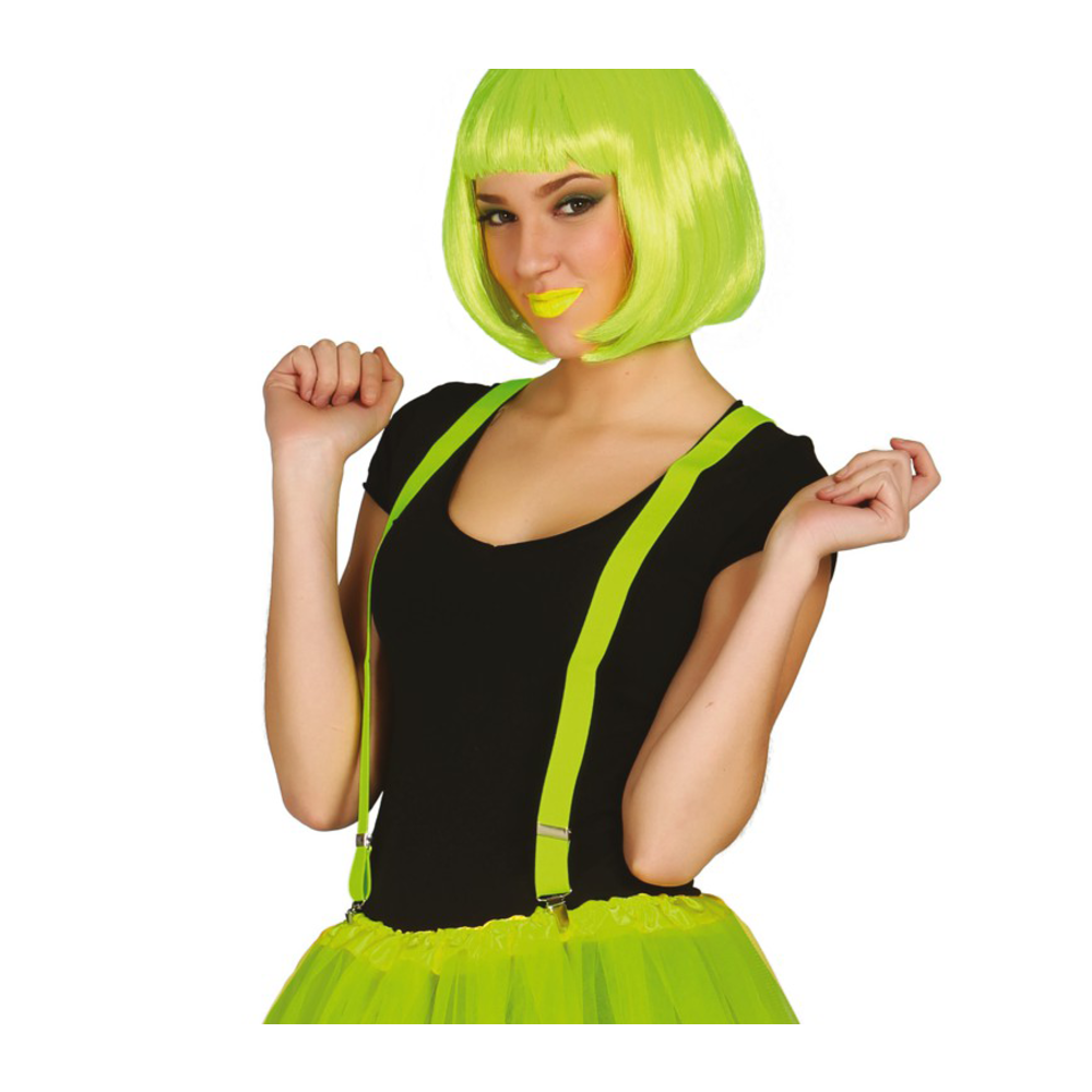 Lime Groene Bretels 70cm Partywinkel