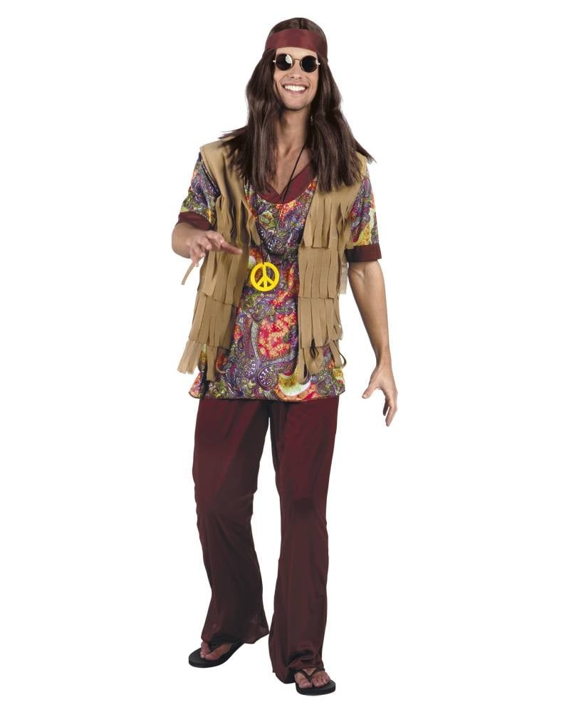 Hippie broek met jasje voor heren bij Fun en Feest België