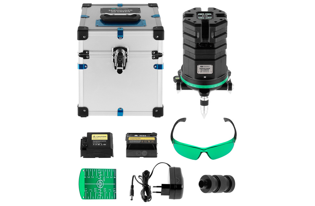 6D SERVOLINER 8-Lijns Kruislijnlaser Groen