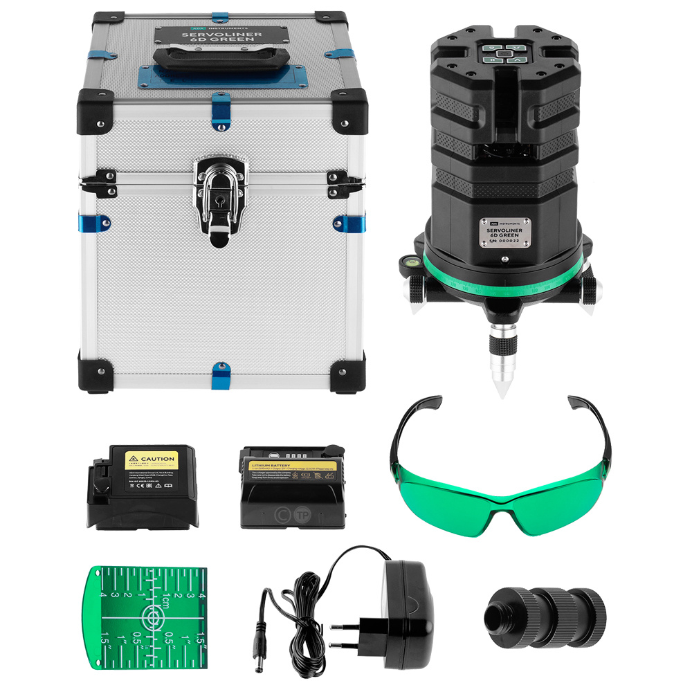 6D SERVOLINER 8-Lijns Kruislijnlaser Groen