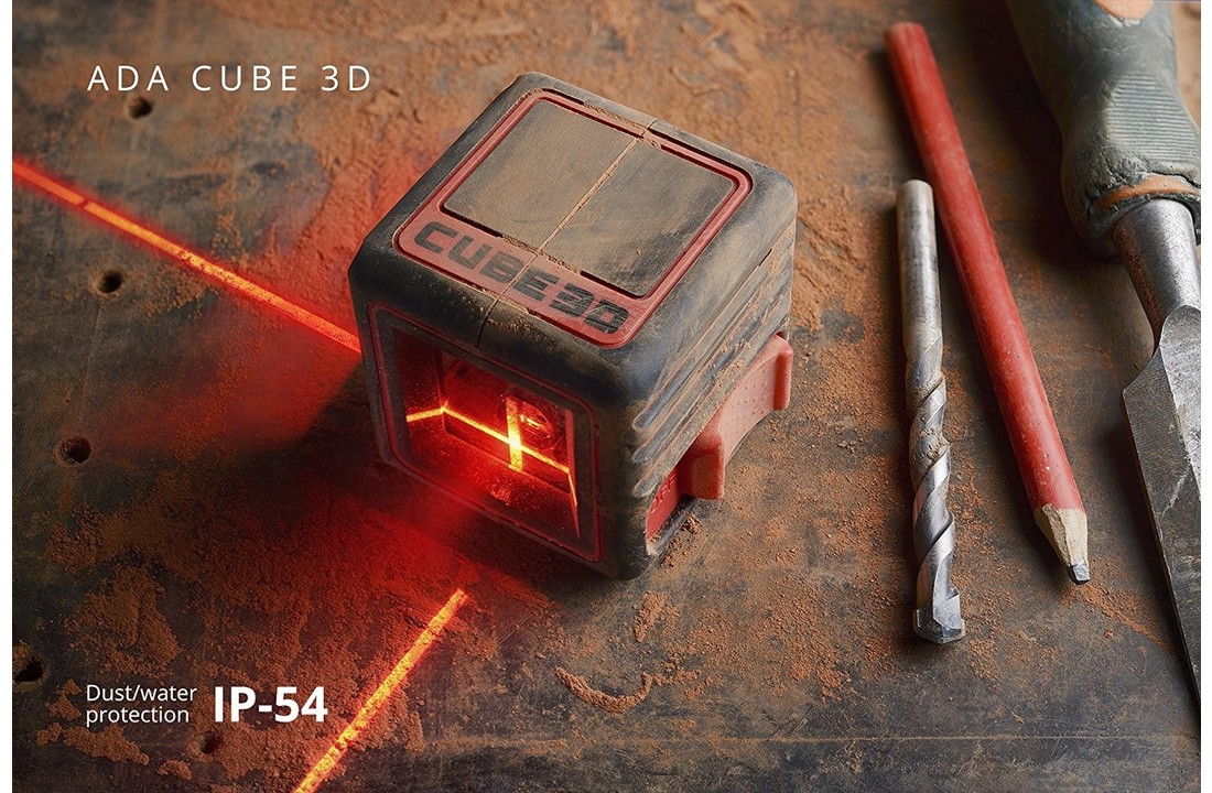 CUBE 3D Compacte Kruislijnlaser Set