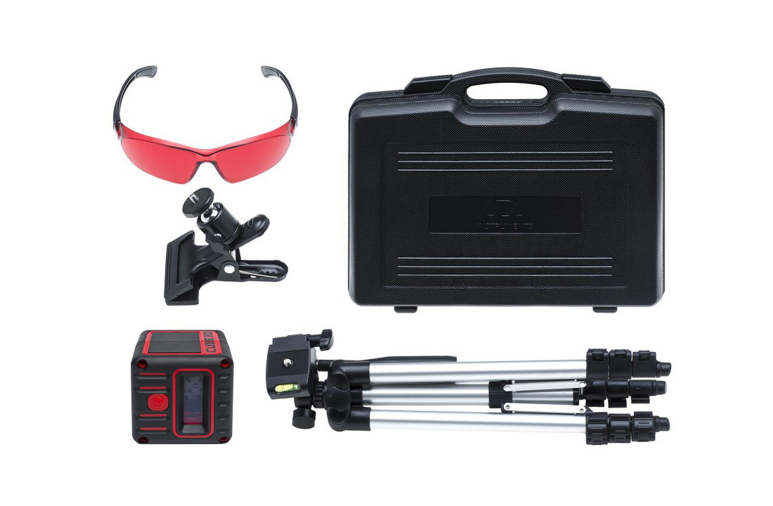 CUBE 3D Compacte Kruislijnlaser Set