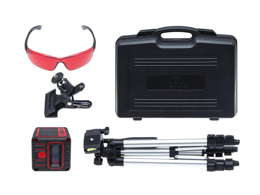 CUBE 3D Compacte Kruislijnlaser Set