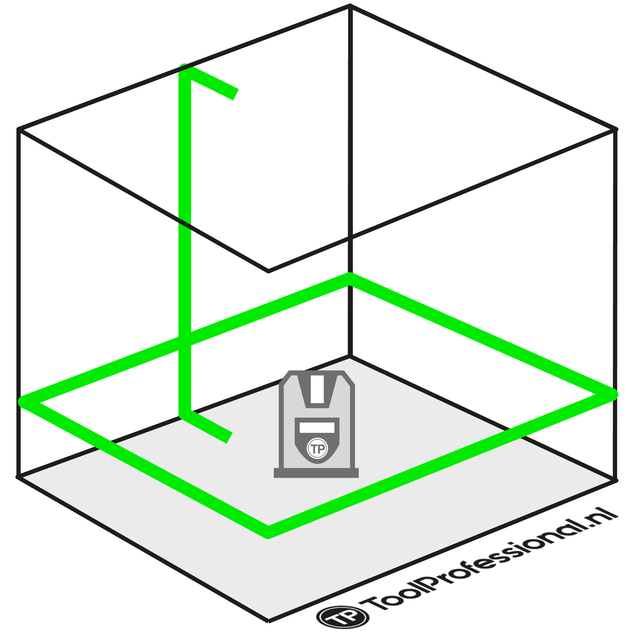 LL5505 Lijnlaser Groen